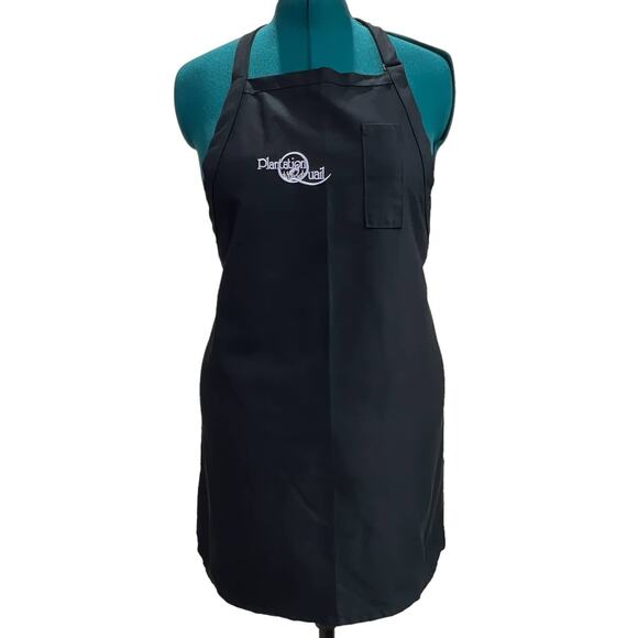 Plantation Quail All Purpose Kitchen Bib Apron Black - Picture 1 of 11